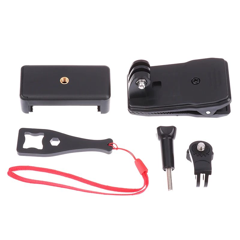 

1 шт., противоскользящий ремень для рюкзака, зажим, регулируемый держатель для телефона, уличная подставка для живого видео, зажимное крепление