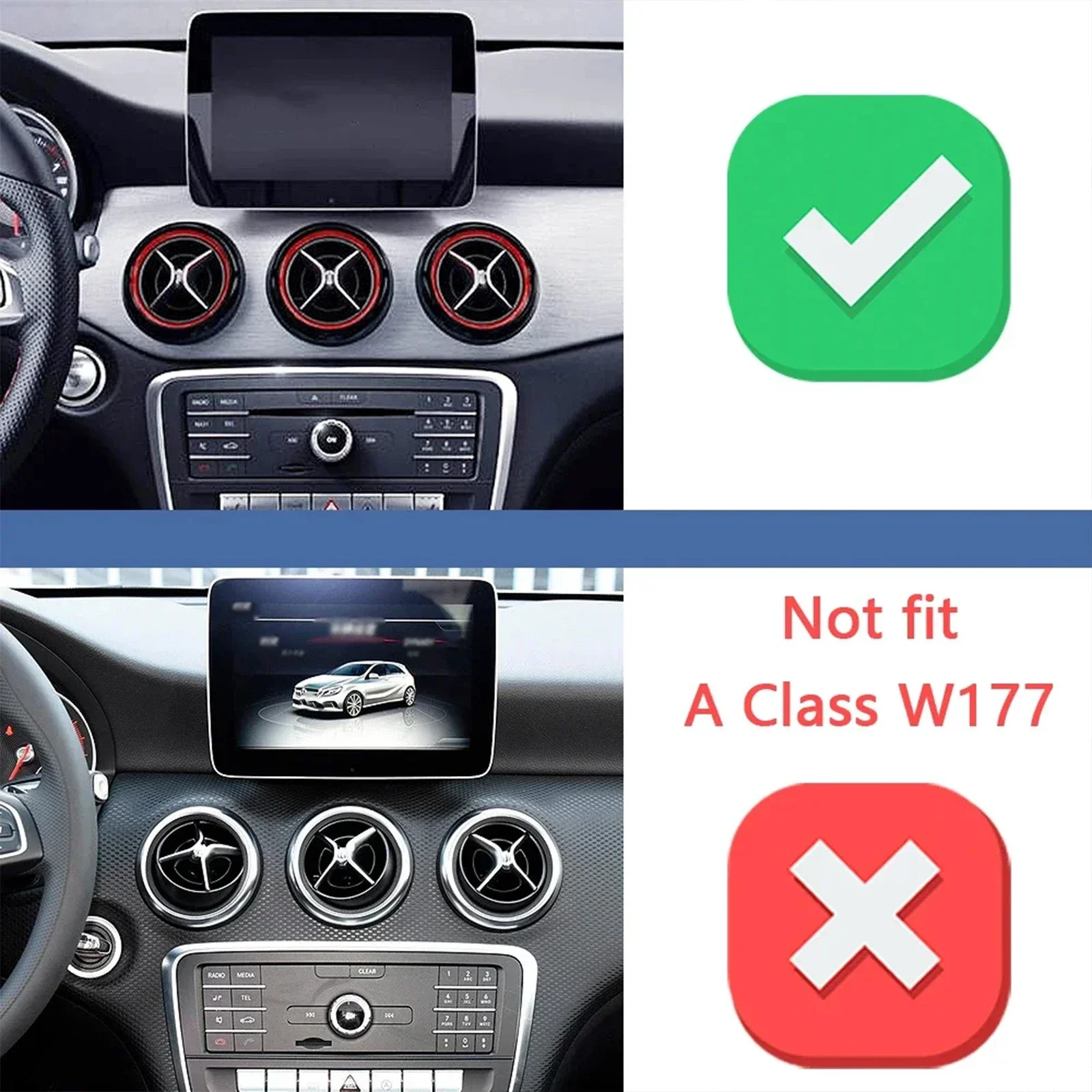 fit for Mercedes Benz B Class W246 GLA CLA  2011-2019 Anti-Shake Screen Base Phone  Holder Mount Stand ​​ Dedicated accessoires