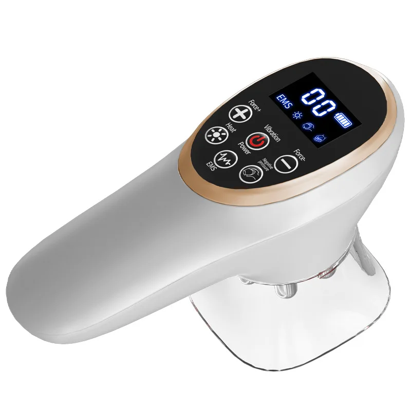 Electric Negative Pressure EMS Heating Liposuction Device,  Fat Scraping, Meridian Brush Massage, Beauty Cupping Device