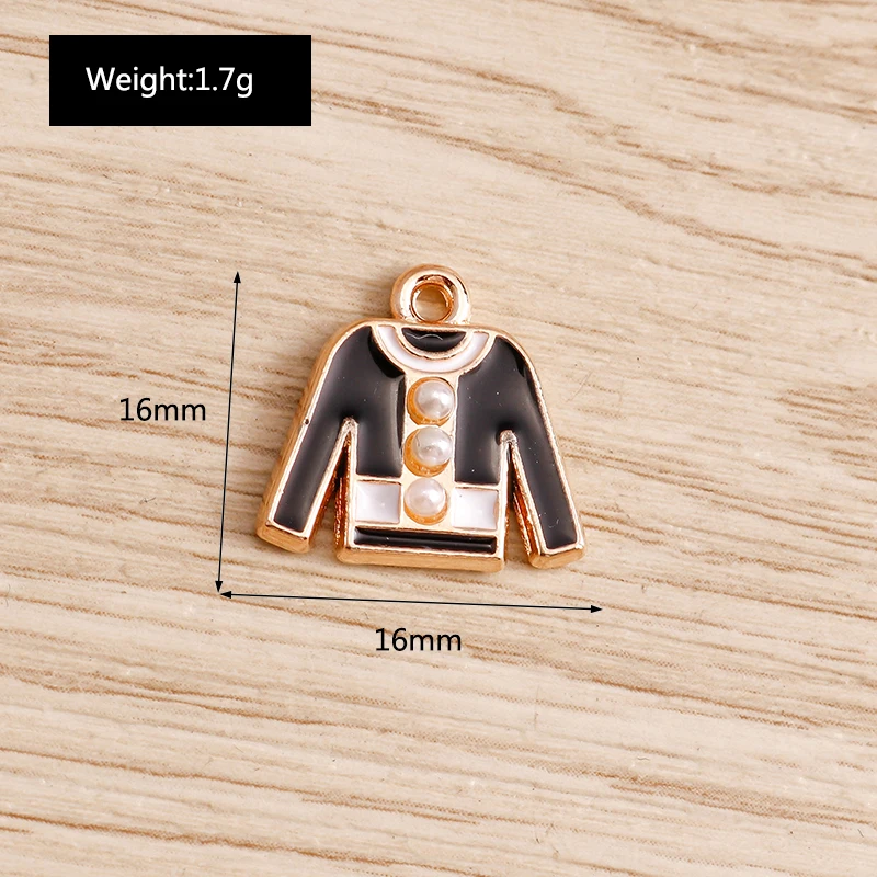 Tusember 10 Stück zufällig gemischte Emaille-Anhänger mit Schleifenmotiv für Taschen und Schuhe, für die Schmuckherstellung, Ohrringe, Halsketten, DIY-Armbänder und Zubehör – Detail 9