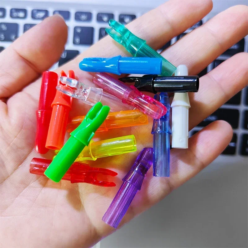 24pcs Arrow Nocks Intert For  ID 6.2 mm Archery Carbon Fiberglass Arrow shaft Accessory