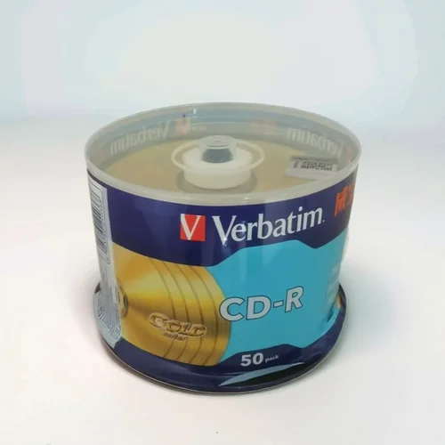 Imagen 2 del producto Verbatim CD-R Disc Gold Series Disco CD plateado en blanco Discos CDR 80min 700MB 52X 50 paquetes