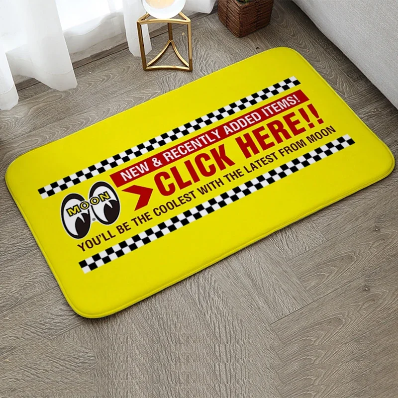 Entrance Doormat Bath Room Rugs Mooneyes Cute Foot Carpets Kawaii Rug Floor Mats Anti Slip Mat Home Kitchen Hallway Tapete Decor