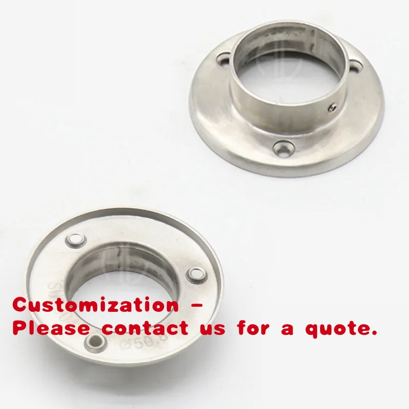 

Изготовленный на заказ фланец из нержавеющей стали: напольный/для поручней, с приваркой/насадкой/резьбой
