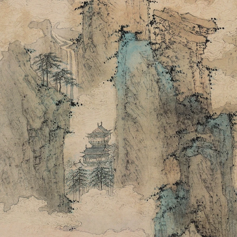 الفن الكلاسيكي الصيني القديم ، منتج جديد من سلالة مينغ تشيو يينغ ، متحف شيان شان يو جي ، ديكور المنزل