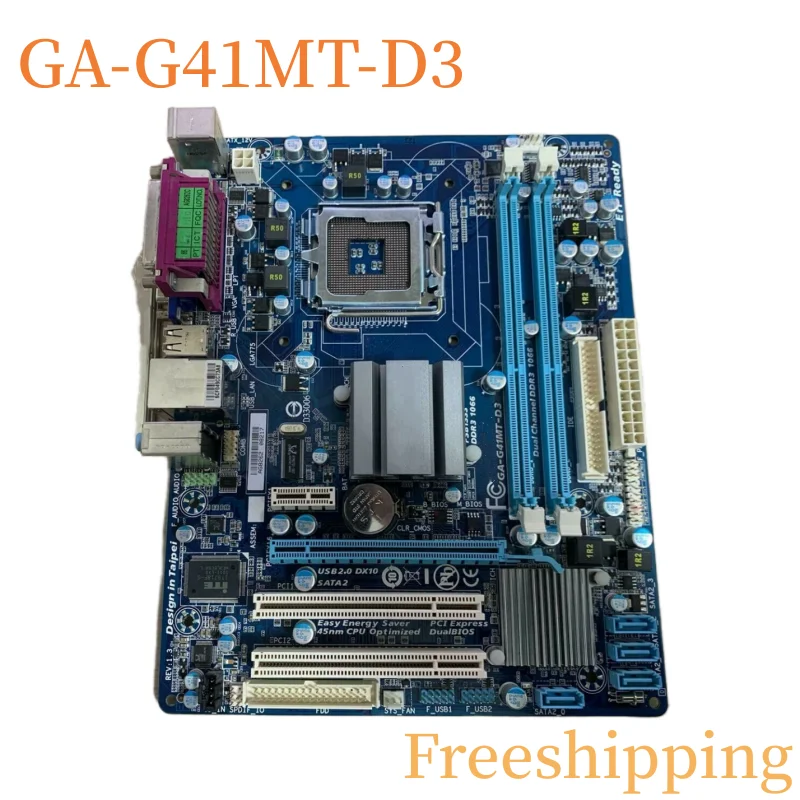 

For GIGABYTE GA-G41MT-D3 Motherboard 8G LGA775 DDR3 Mainboard 100% Tested Fully Work