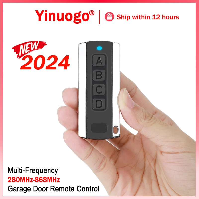 YNG600 Garage Door Remote Control Duplicator 286-868MHz Multi-Frequency Code Grabber Clone Gate Opener Command Hand Transmitter