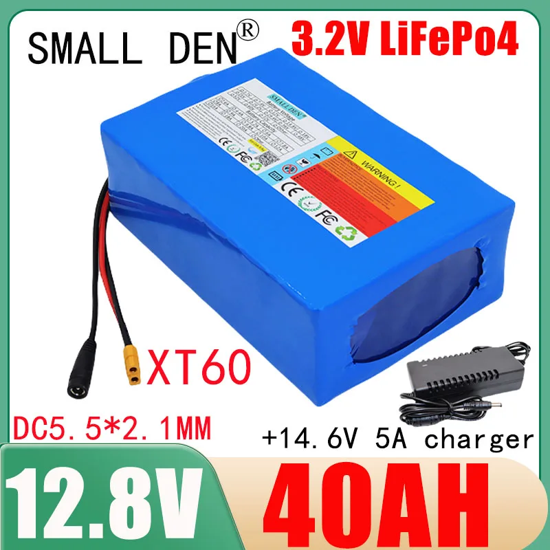 New 12.8V 40Ah 21Ah 14Ah Lifepo4 Battery Pack 2P-4S6P 32700 Balanced BMS Uninterruptible Power Supply 12V Rechargeable Battery