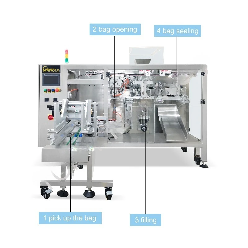 New Design Coffee Bean Food Horizontal Packing Packaging Pouch Doypack Machine With High Quality