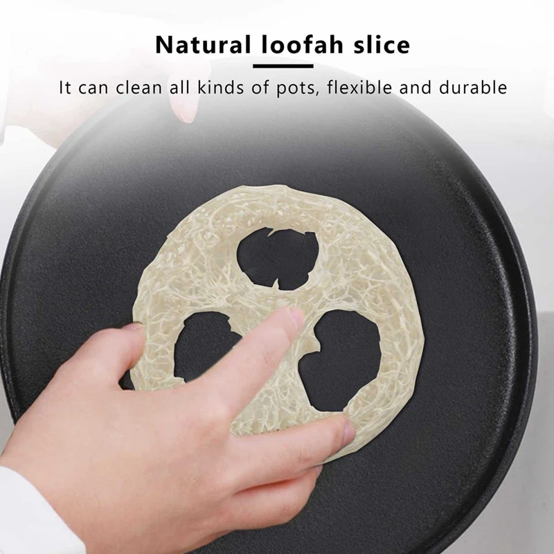 4-6Cm Wide 100Pcs/Lot Natural Loofah Slice Loofah Soap Dish Cleaner DIY Customize Soap Tools, Cleaner, Facial Soap Holder