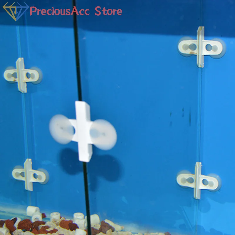 5 stücke Aquarium Aquarium Trennwand Clip Glas Saugnapf Clip Trennung Clip Kunststoff Clip Kopf
