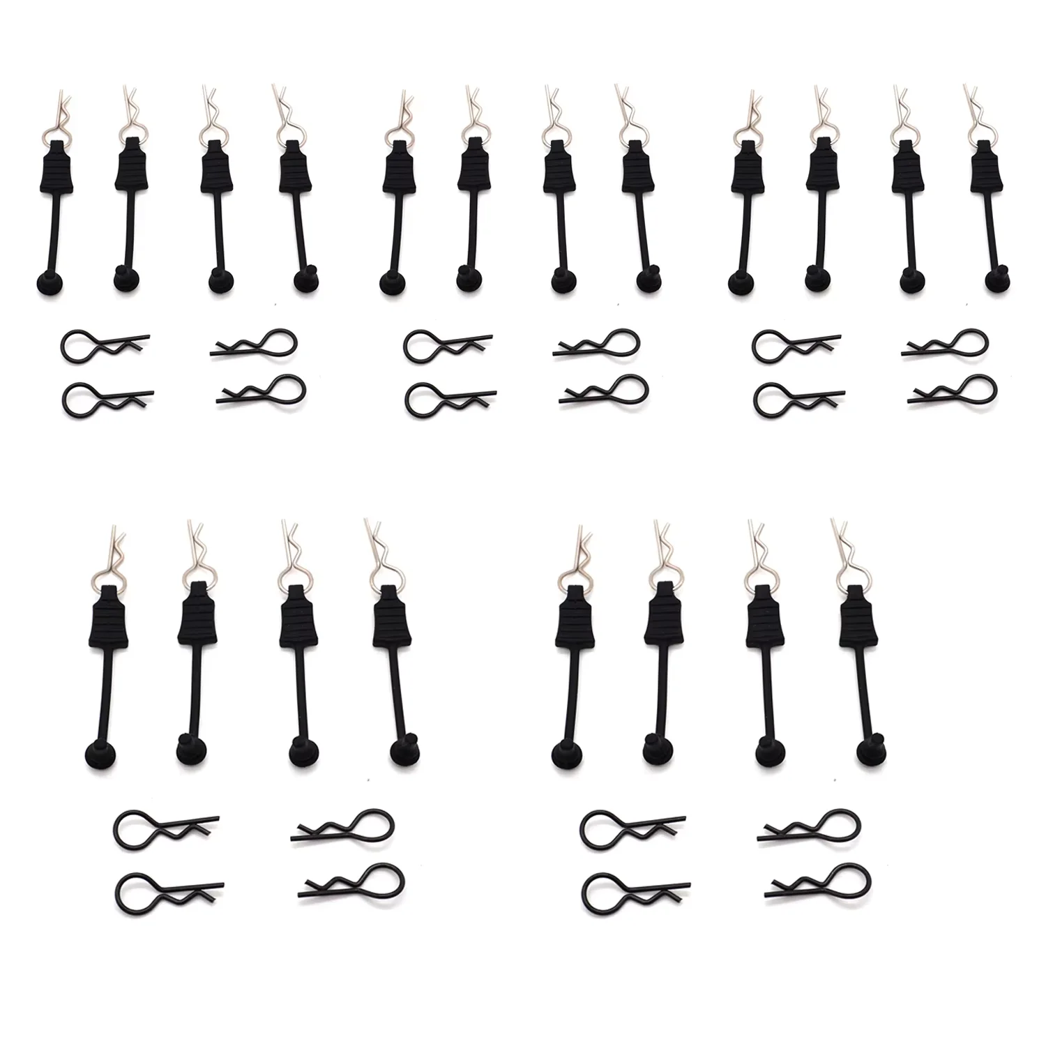 50 Stück RC Auto Karosserie-Clips, Befestigungsnägel, R-Schnallen für TRAXXAS SCX10 1/5 1/6 1/7 1/8 1/10 1/12 1/14 1/16 RC Auto Karosserie