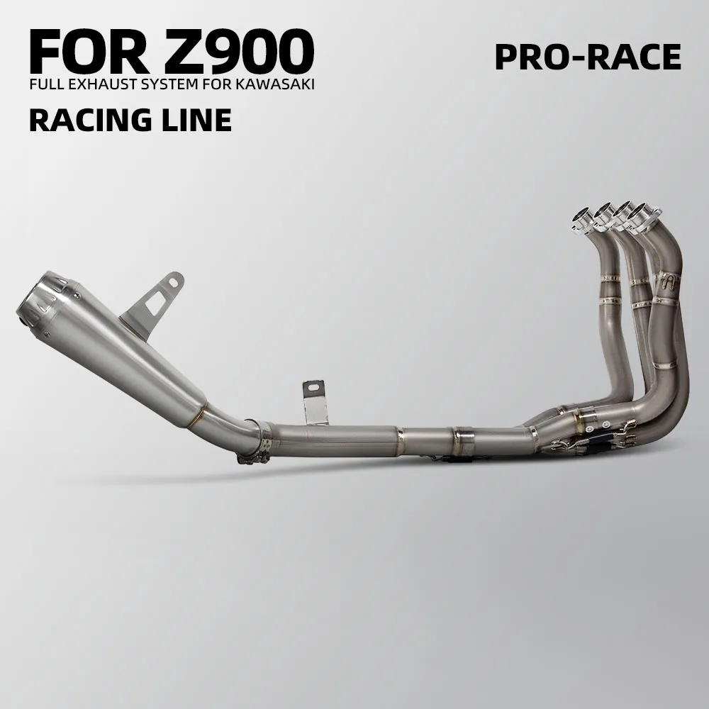 

Титановая выхлопная труба мотоцикла Pro-Race, надеваемая линия глушителя, полная система с DB Killer для Kawasaki Z900 17-25