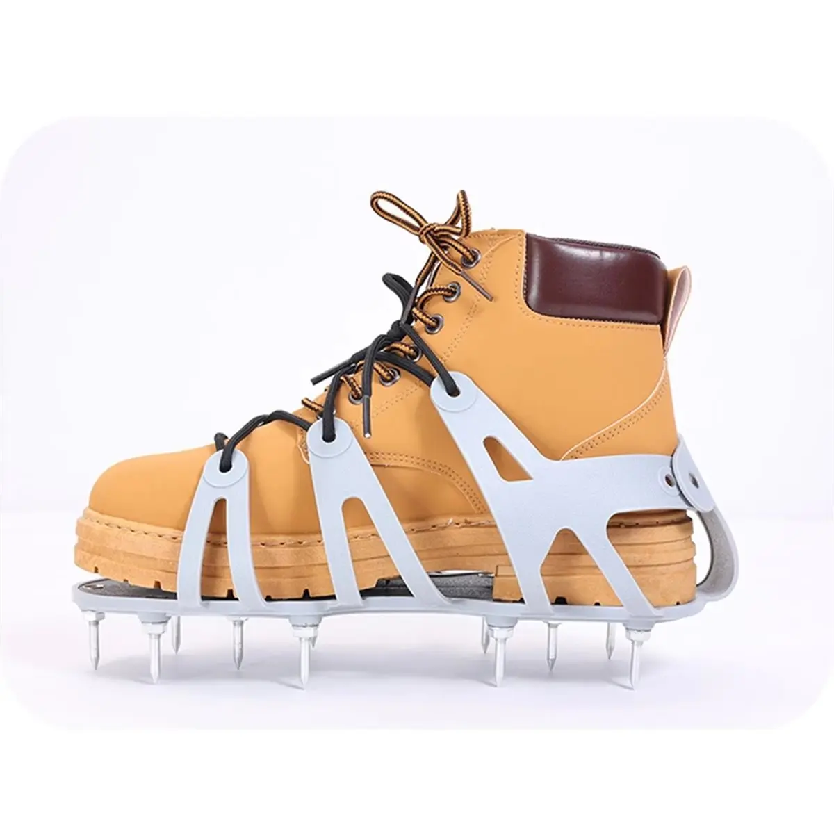 Spike Shoes Convenient Lawn Aerator Shoes for Lawn Aerating Overlays Cover Installation Resinous Coatings Epoxy Floor