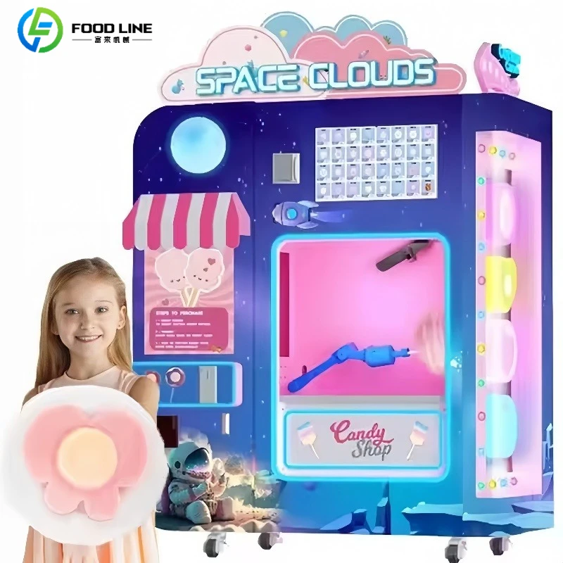 Cotton Candy Machine Commercial Sugar Floss Making Equipment for Snack Shop Catering Event and Amusement Park Food Production
