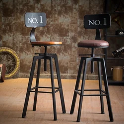 Altura ajustável Retro Wooden White Bar Stools, Mesas De Recepção, Móveis De Jantar, Móveis Modernos De Jogos