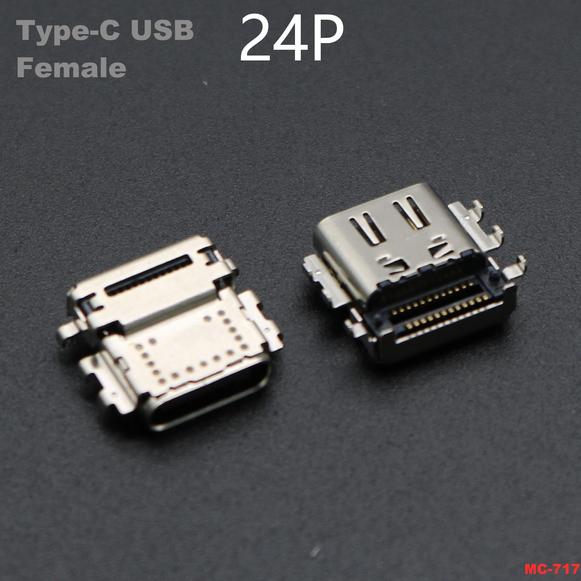 1/2/5/10pcs 24Pin Laptop USB 3.1 Type-c Interface Female 24P SMD Type C Charging Head Tail Plug Notebook Charge Socket Connector