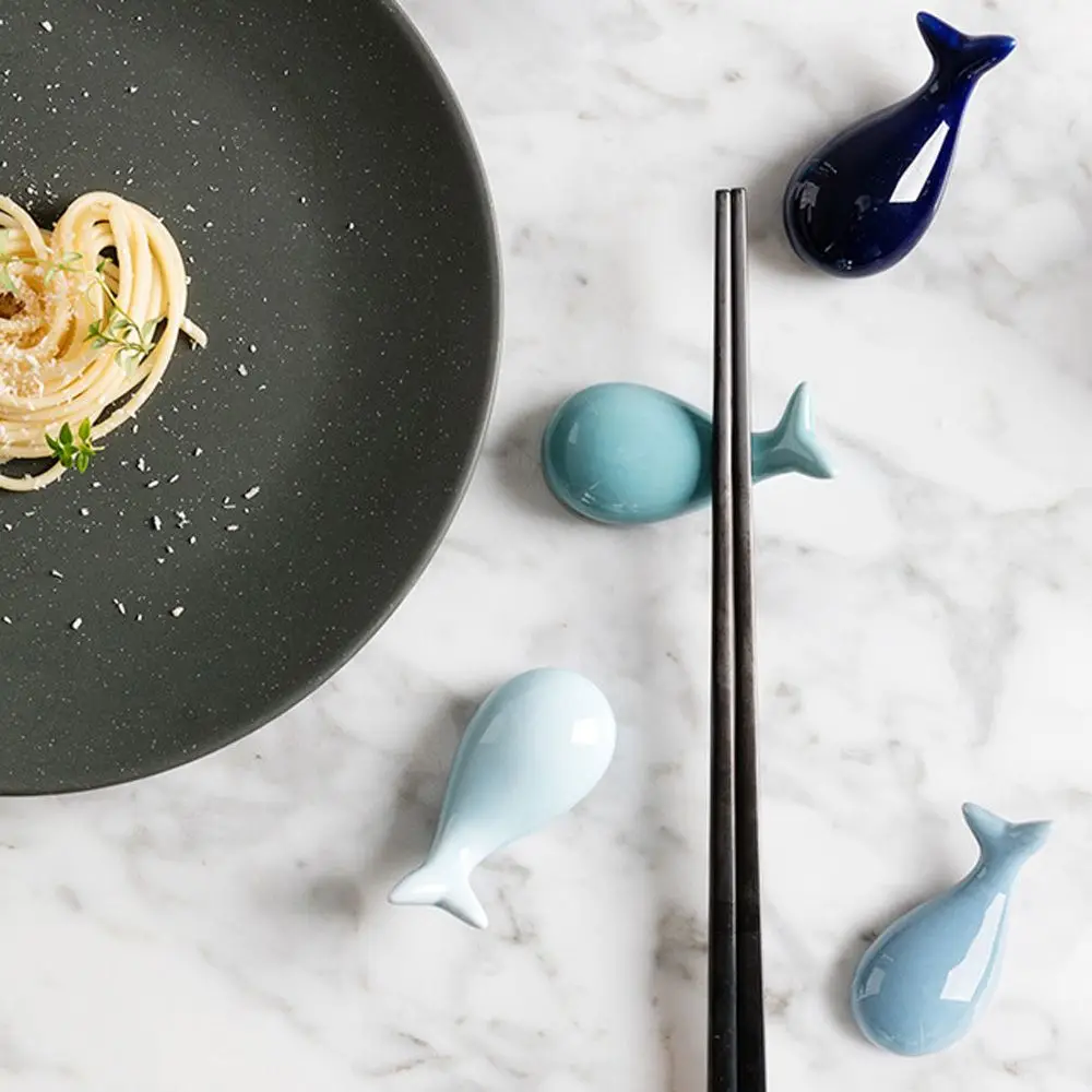 Creative Fashion Hotel Kitchen Whale Shape Home Decoration Chopsticks Stand Spoon Rack Tableware Chopsticks Holder