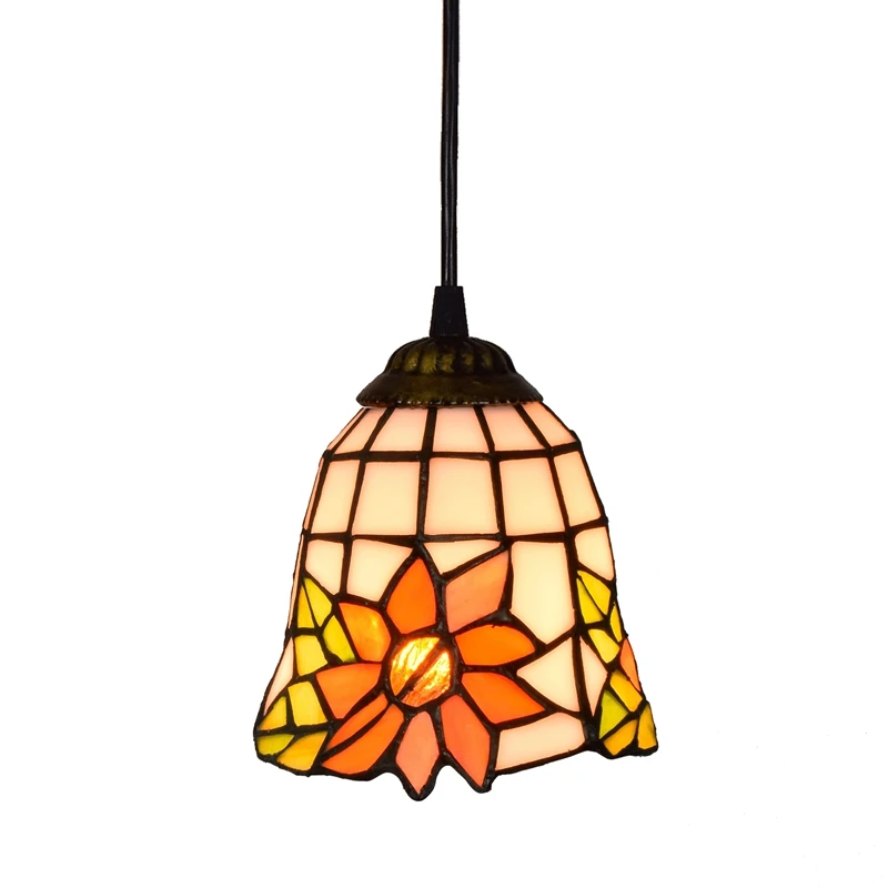 

American Style Rural Sunflower Classic Bar Bedroom Teahouse Decoration Pendent Lamp Retro Front Desk Balcony Aisle Light