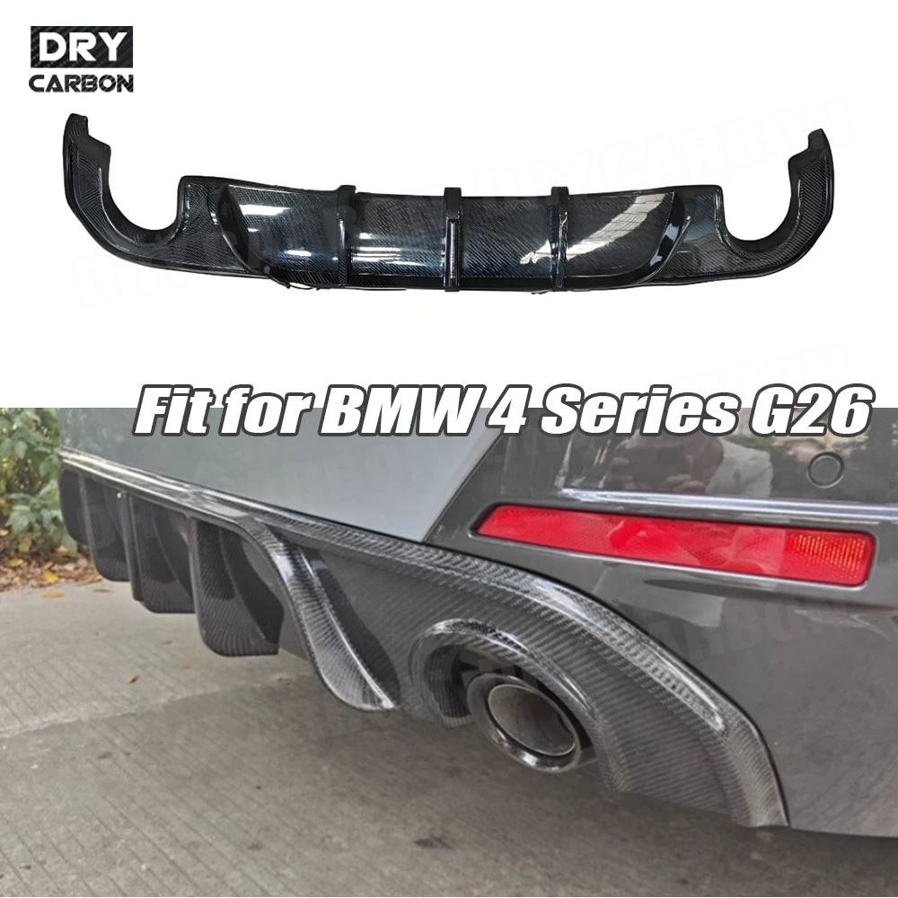 

Carbon Fiber Rear Lip for BMW 4 Series G26 425i M Sport 2020+ Rear Bumper Lip With Light Diffuser Splitter Car Accessories