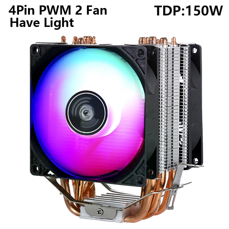 6 Heat pipes 2 Fan