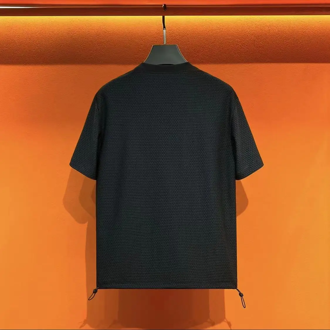 Summer Function Pocket Splicing Short Sleeve Men's T-shirt Lightweight Luxury American Casual Stylish Half Sleeve Body Shirt