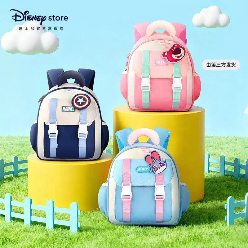 

Оригинальные детские рюкзаки серии Disney Lightweight с Джуди и клубничным медведем, уличные рюкзаки для мальчиков и девочек