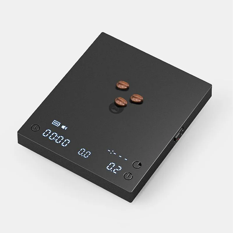 TIMEMORE Black Mirror Basic 3 Weegplatform Koffie Voedsel Keuken Digitale Weegschaal Zwart/Wit Strakker Slimmer Lichtgewicht Mini