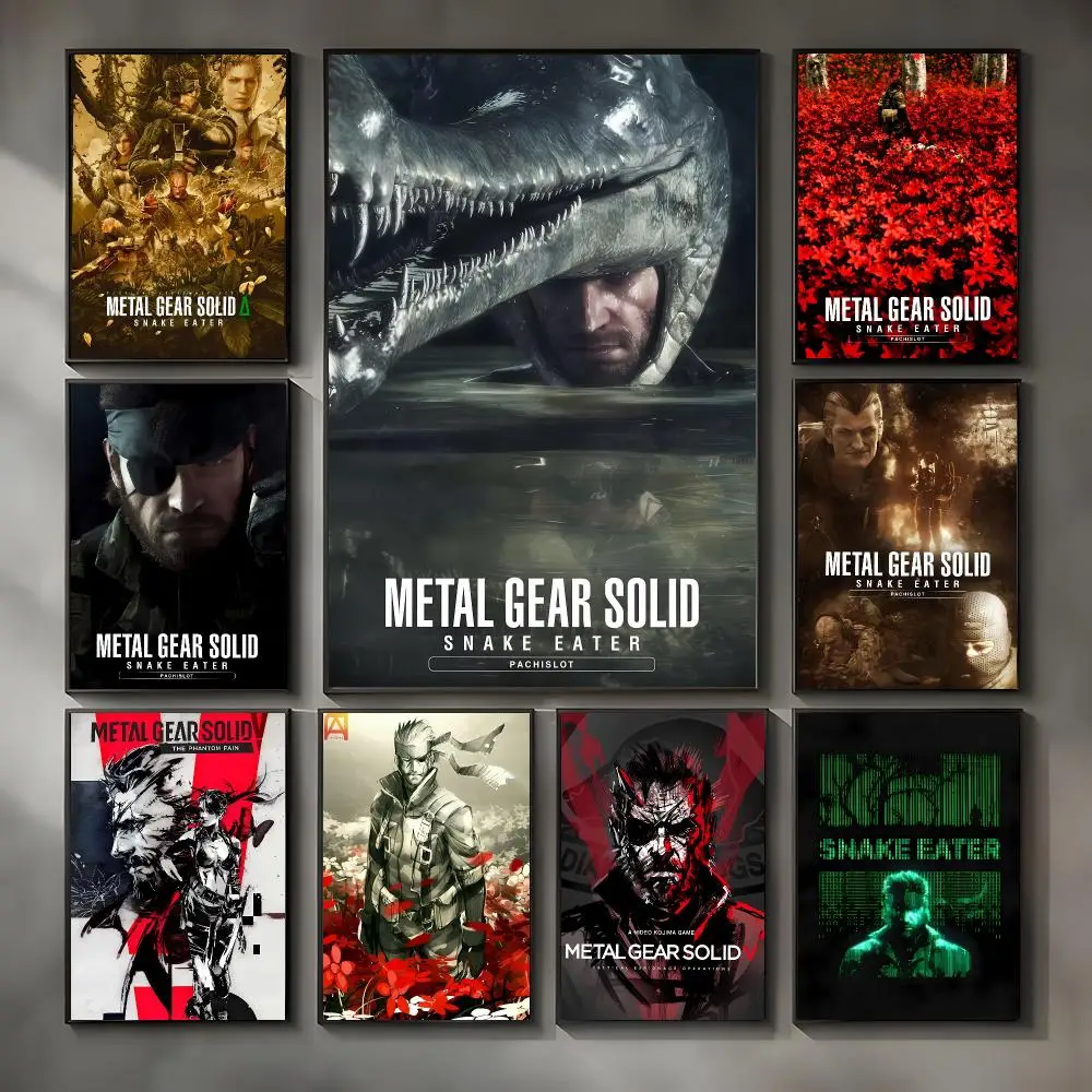 Tactical Video Game M-Metal Gear Poster Modern Interior Wall Decor & Trendy Home Highlights