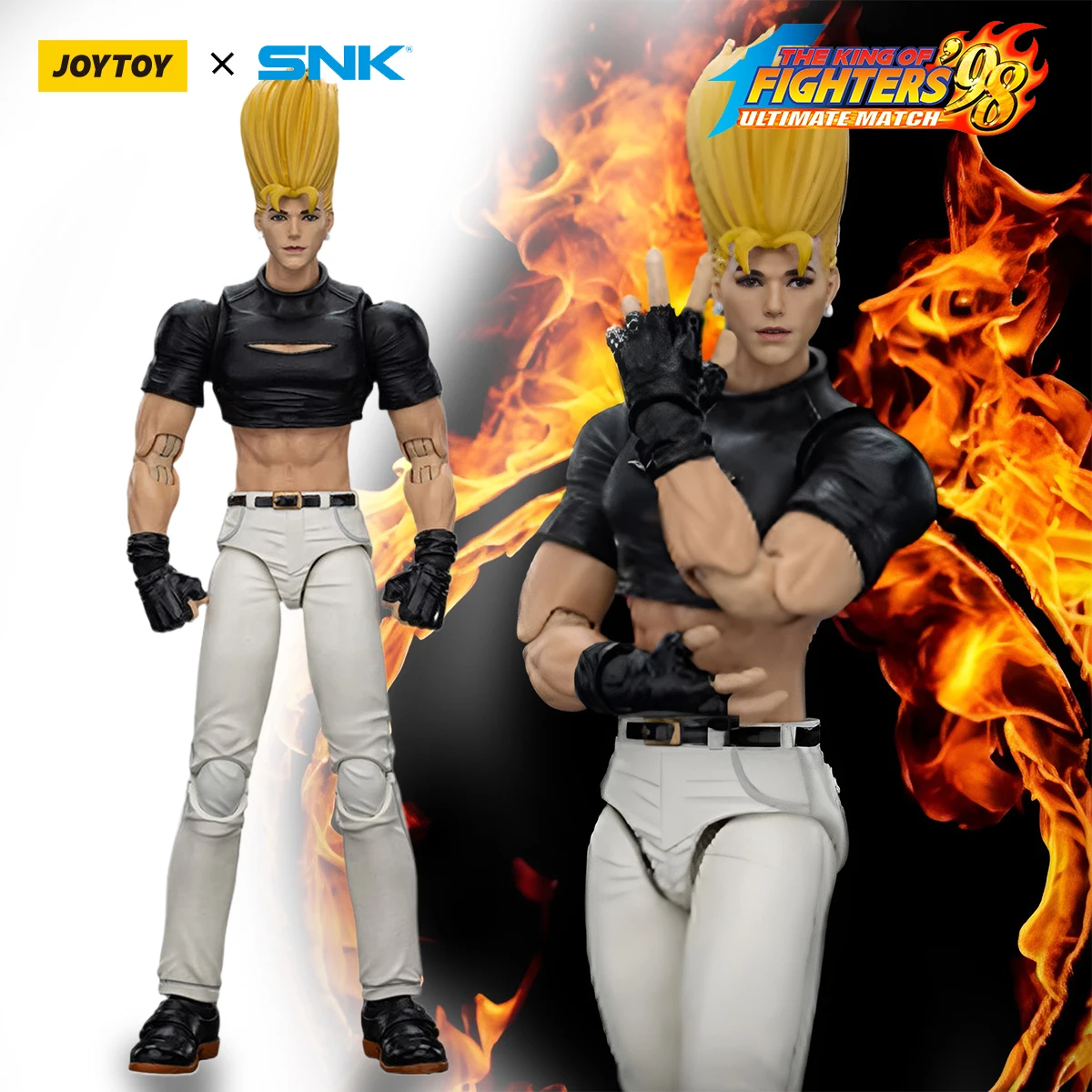 

JOYTOY SNK KOF 98UM Action Figure 1/18 Hero Team Benimaru Nikaido Anime Figurine Joints Movable Figure Collection Model Toy Gift