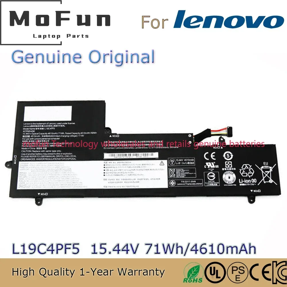 

L19C4PF5 L19M4PF5 SB10W65279 Original 15.44V 71Wh Notebook Battery for Lenovo IdeaPad YOGA SLIM 7-15ITL05