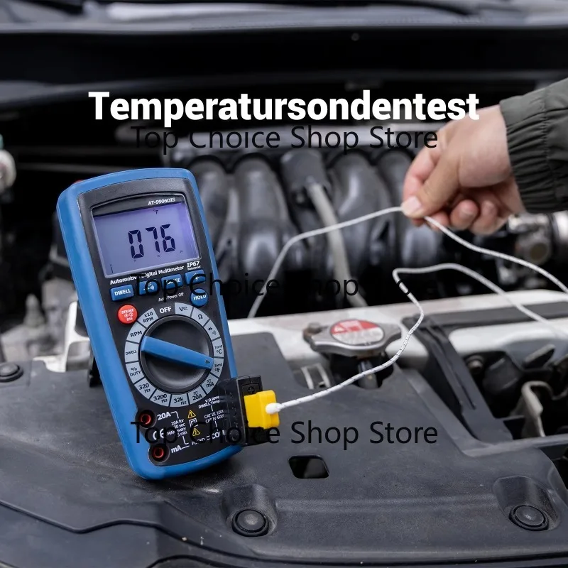 AT-9906DIS 3200 with Analog Multi-functions Auto-ranging Automotive Digital Multimeter Featuring RPM Dustproof & Waterproof