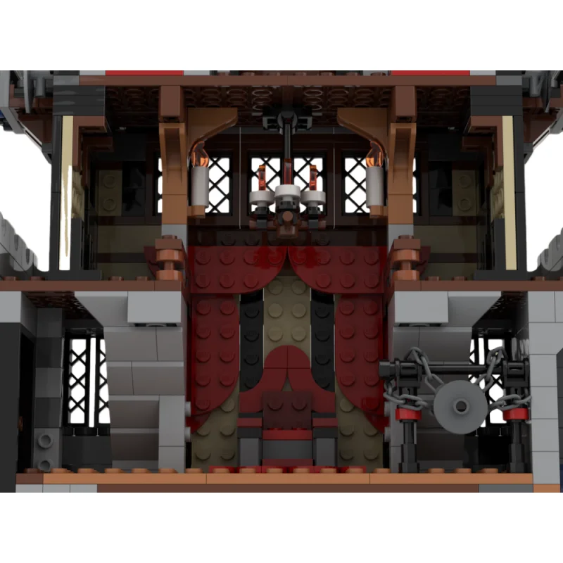 MOC Medieval House Castle Model - Small Particle Building Blocks Toy Set 3637 Pieces - Suitable for All Enthusiasts - Desktop De