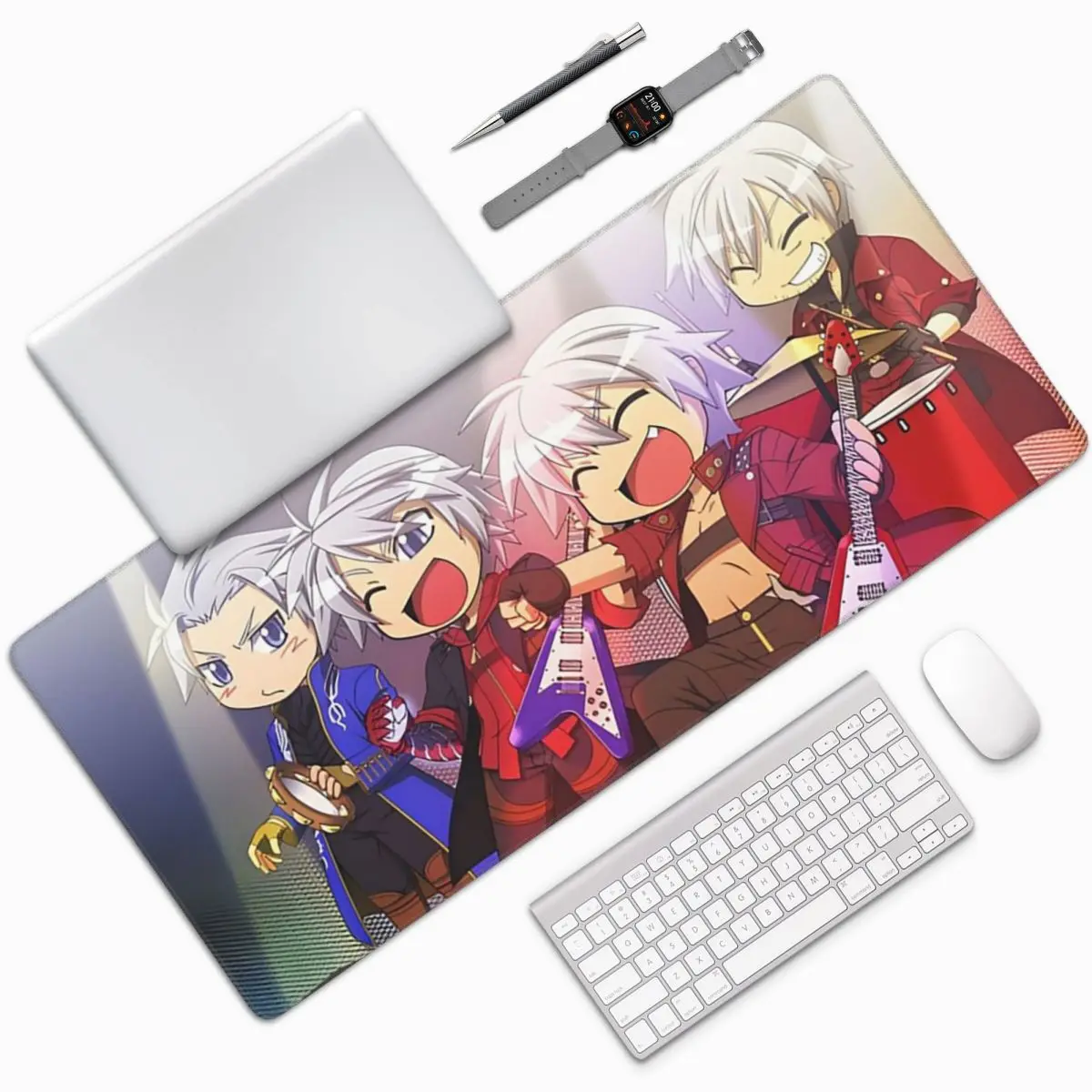 Devil May Cry Game Large Mouse Pad Computer Keyboard Mouse Mat Gaming PC Laptop Desk Mat Office Accessories Table Mats