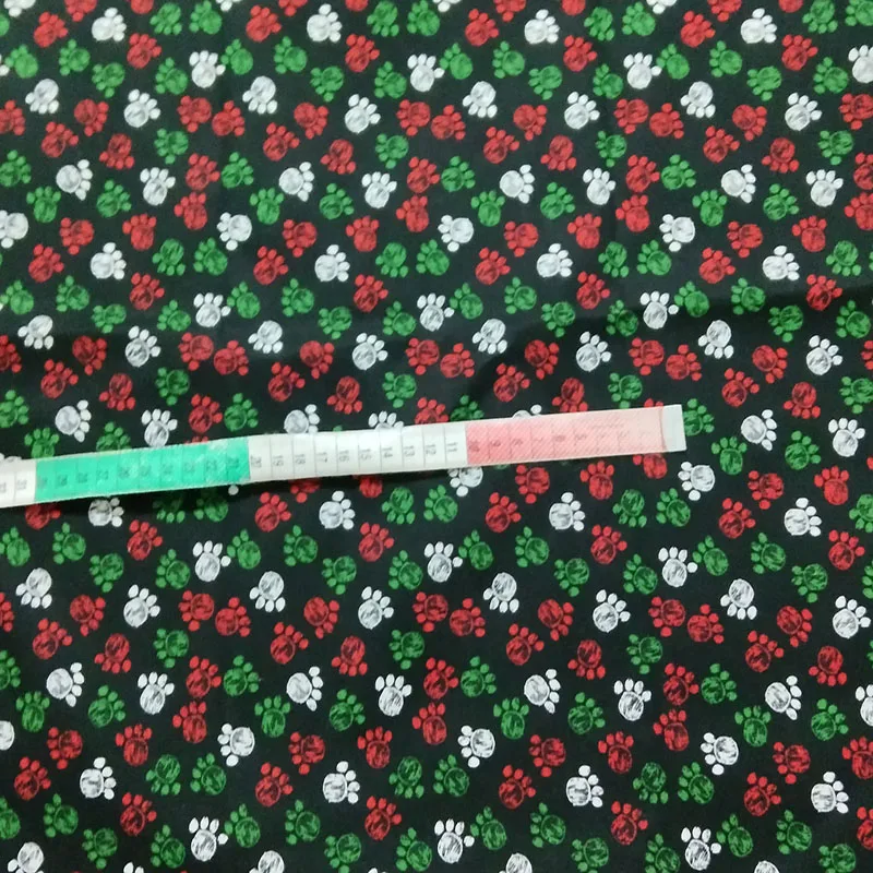 100% Cotton Foodprint Animal Bone Cotton Fabric Sewing Cloth Dress Textile Tissue