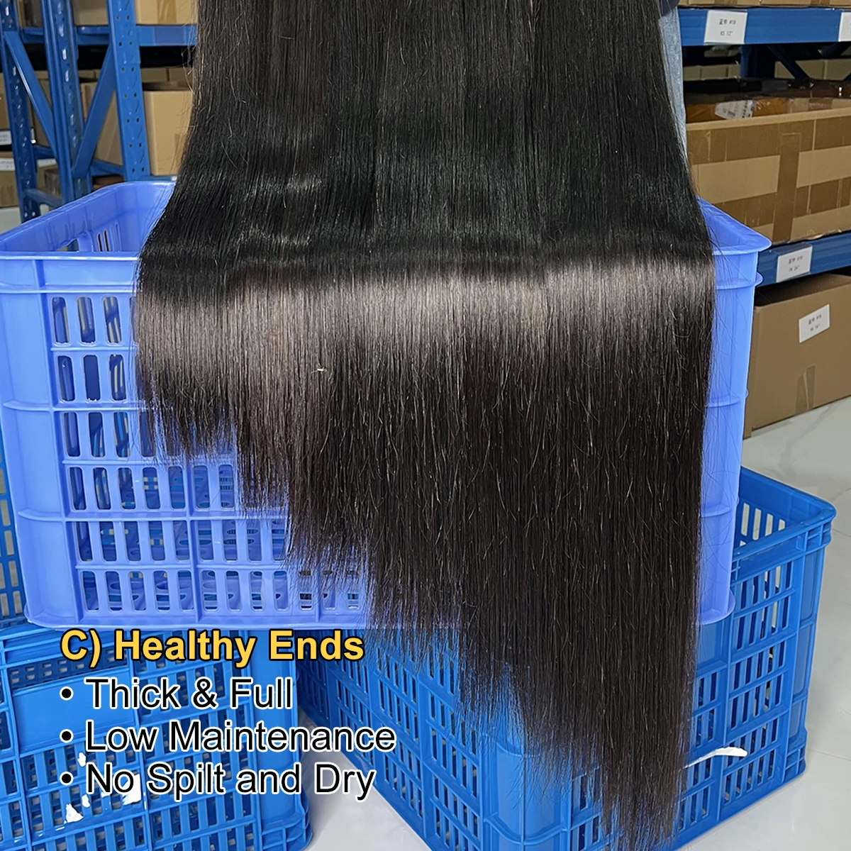 16A Vietnamesische, glatte, unbehandelte Echthaar-Bündel, 100 % unbehandeltes Echthaar, Haarverlängerungen, 30–36 Zoll, 1/3/4 Stück, für Damen. – Detail 5