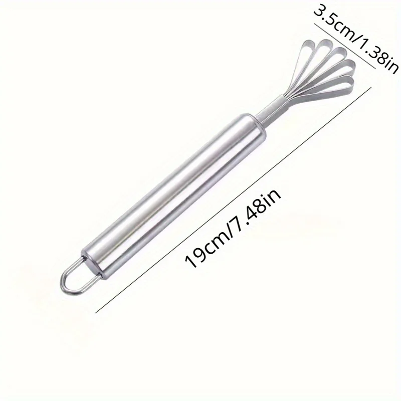 Coconut Meat Removal Knife, Stainless Steel Coconut Shaver, Coconut Meat Planer, Fish Scale Remover, Fish Scale Peeler