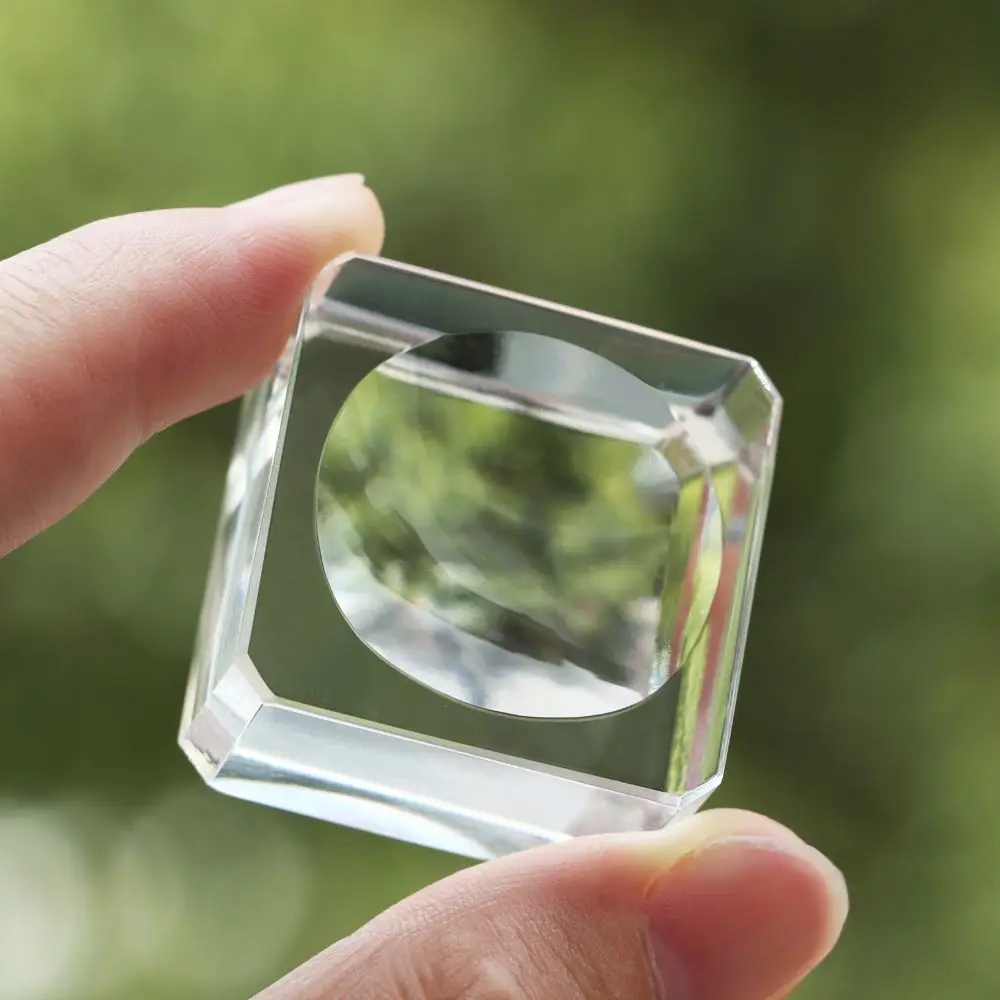 Transparent Square Glass Glass Holder Crystal Sphere Base Ball Display Stand Transparent Support