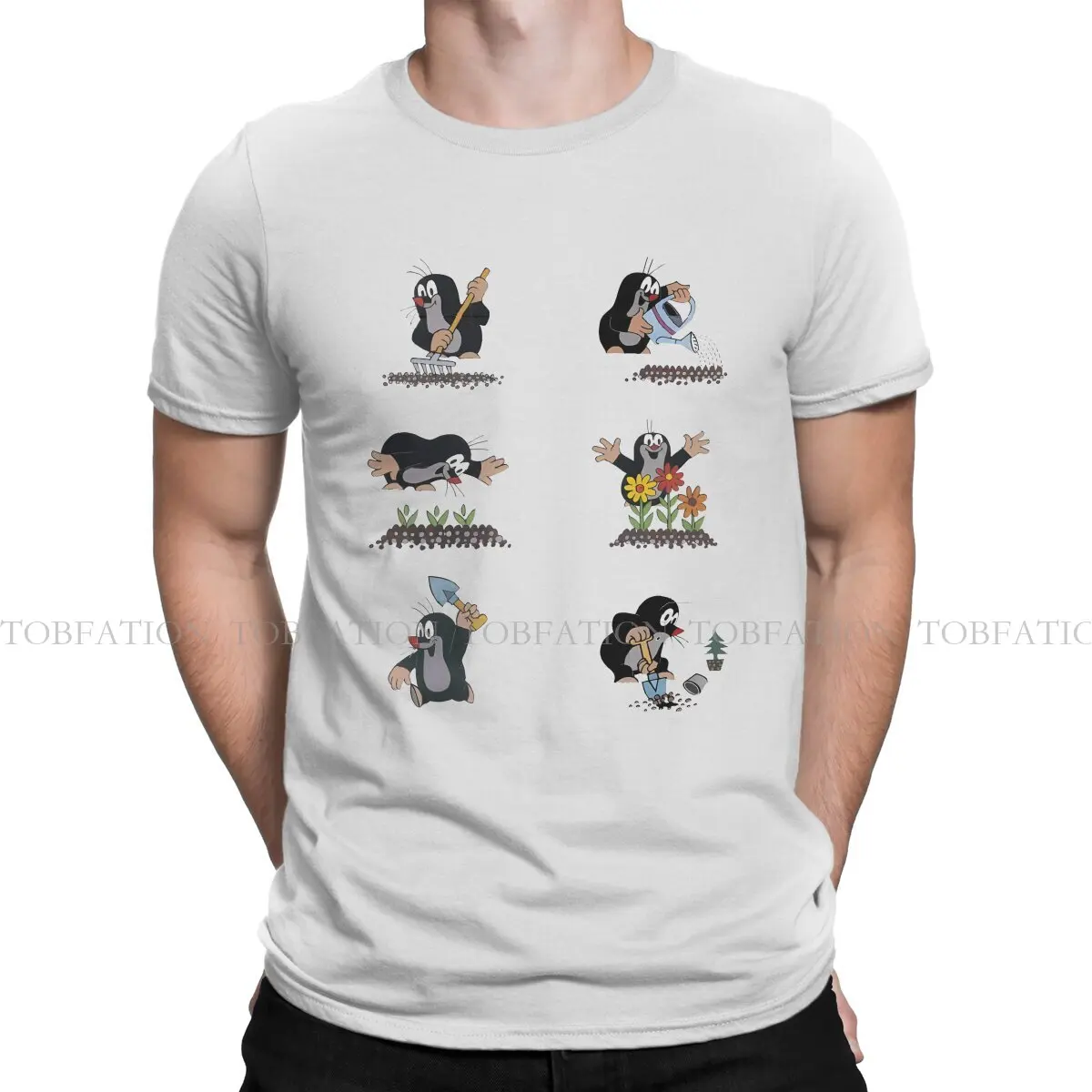 The Little Mole TShirt for Men Unique Humor Casual Tee T Shirt Novelty Trendy Fluffy