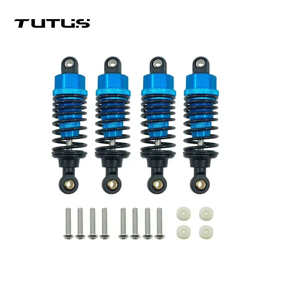 4Pcs 60mm Aluminum Alloy Oil-Filled Shock Absorbers Damper Set for Tamiya TT-02 TT-02d M-05 M-06 1/10 RC Car Upgrade Parts