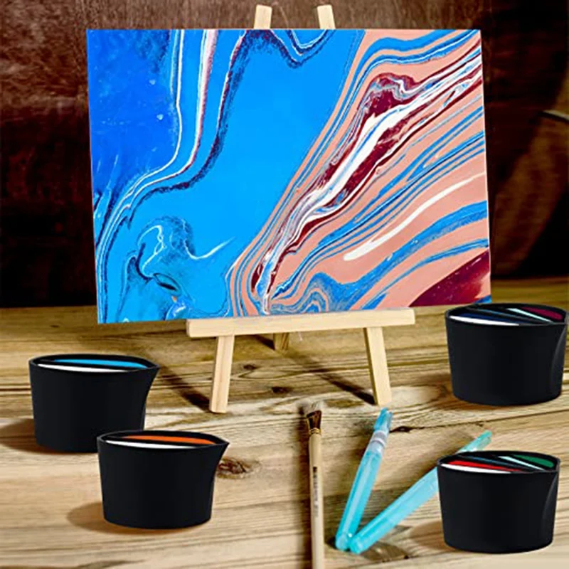 1 Set Split Cups For Paint Pouring Silicone Pour Cup Bundle Multi Channel Paint Pouring Tools For DIY Crafts Resin