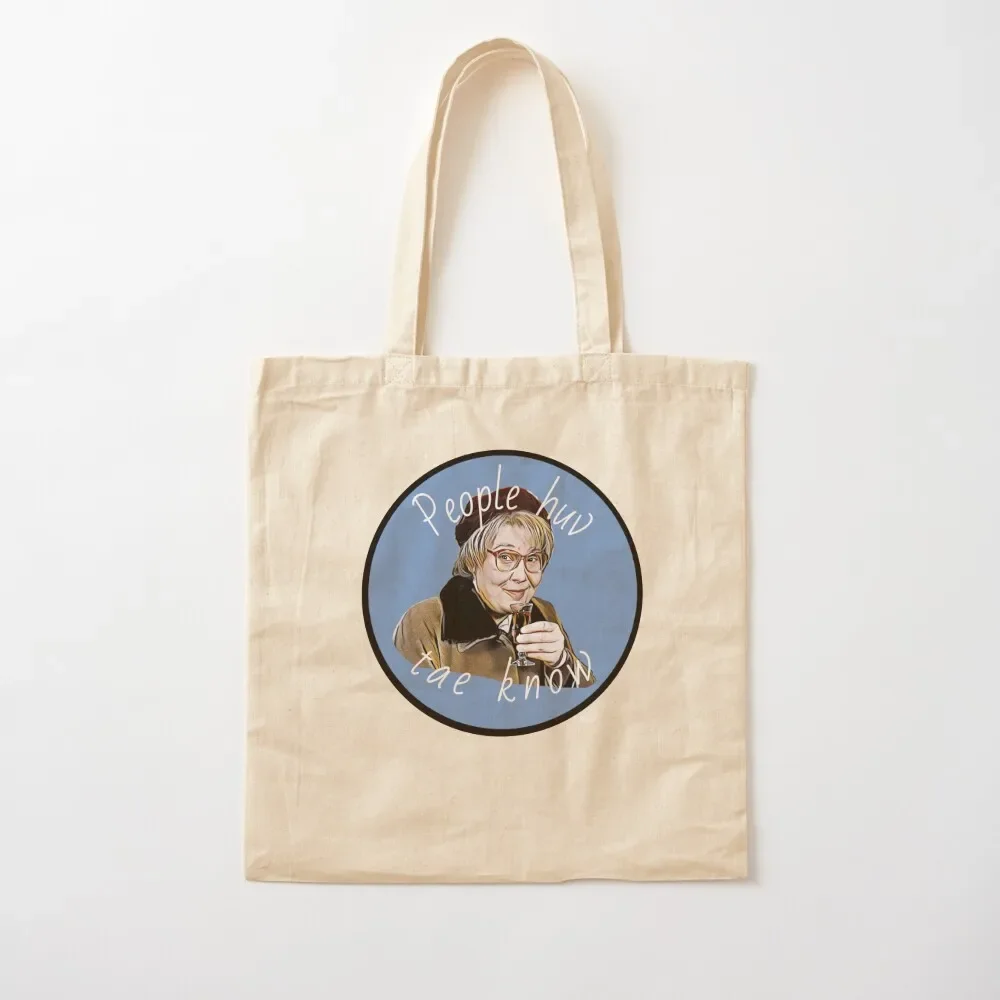 STILL GAME - Isa - People huv tae know Tote Bag shopping bags foldable Women bags bag luxury women Bag