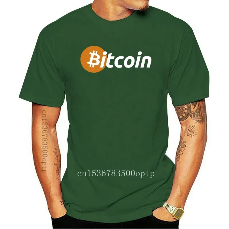 New 2021 Hot Sale Summer Style 2021 Bitcoin Crypto Digital Currency Short Sleeve Men's Black T-Shirt Size S-2XL Tee shirt