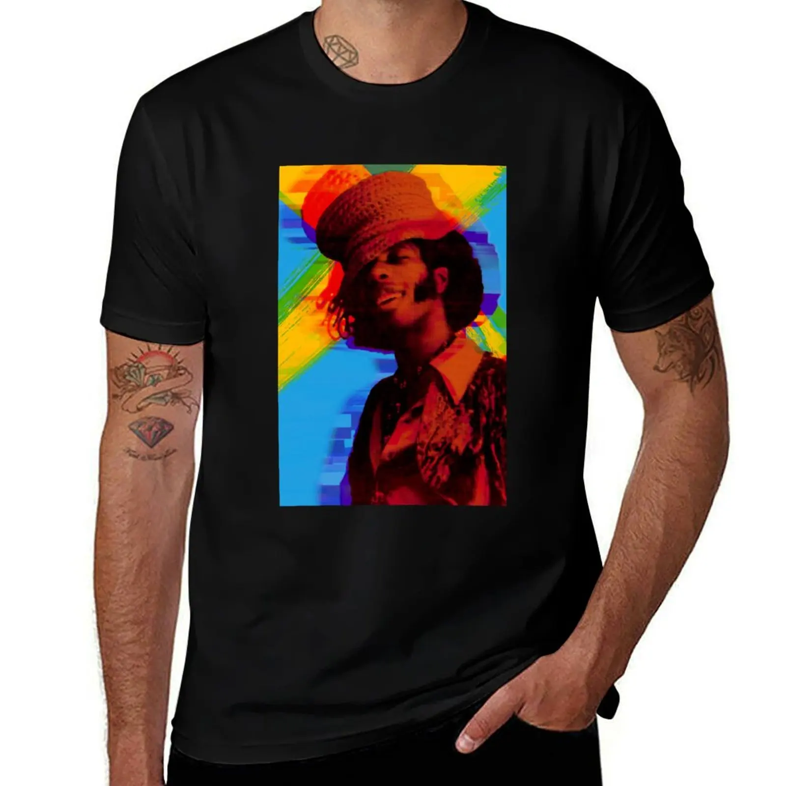 

Sly Stone T-Shirt hippie clothes graphic shirts baggy shirts plain T-shirt men