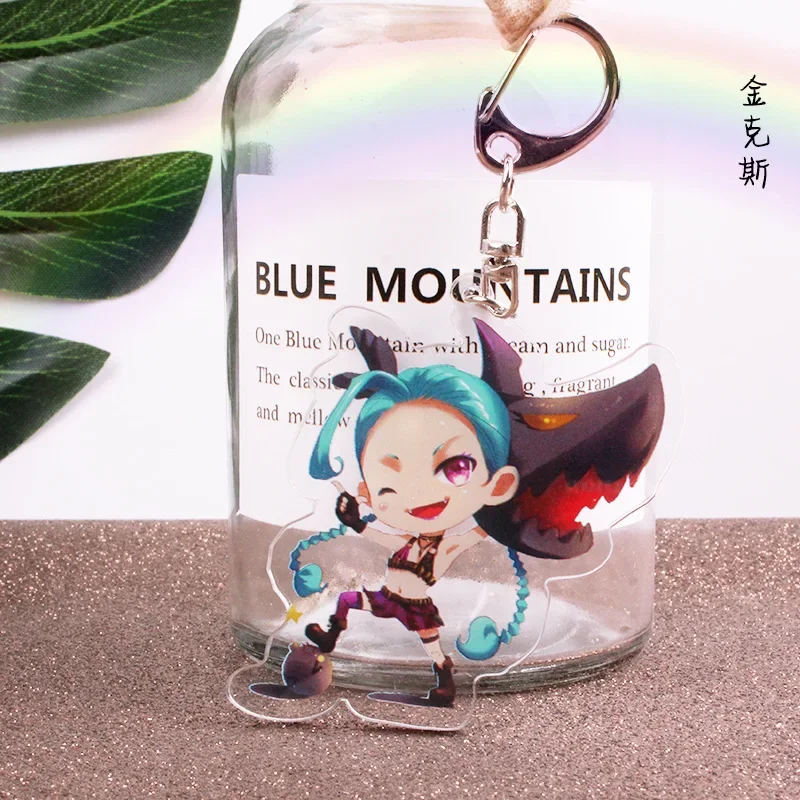 Game LOL Star Guardian Ahri Jinx Luxanna Crownguard Teemo Xayah Soraka Kaisa Lulu Keychain Accessories Cosplay Cartoon Badge