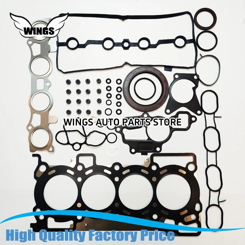 For RENAULT MEGANE CLIO III LAGUNA III HEAD GASKET SET MR20DE MR20 Engine Parts Automotive Spare Parts Engine Gasket 10101-EN228