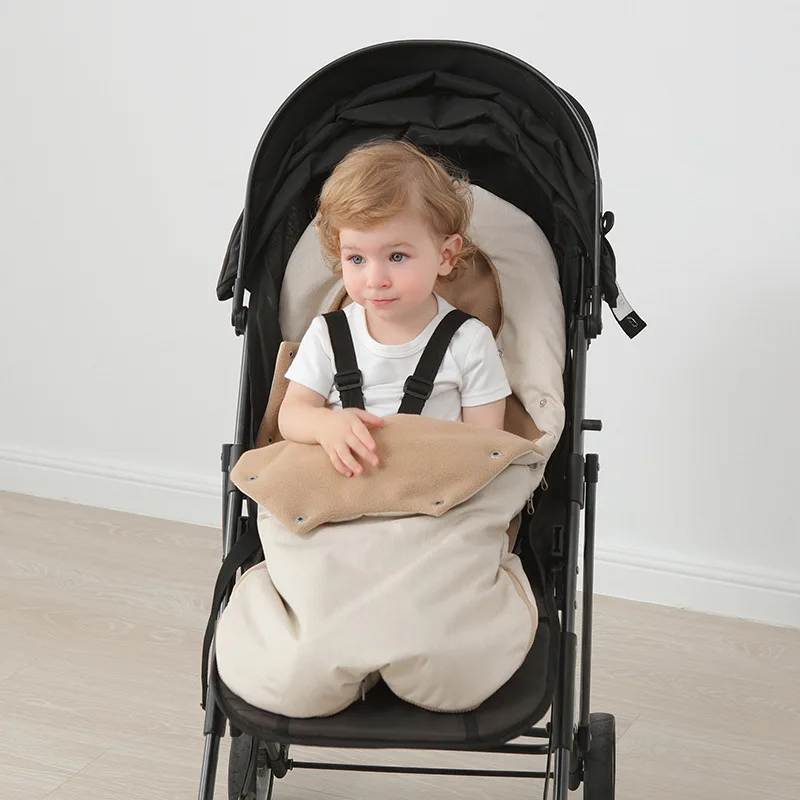 Universal Baby Stroller Accessories Sleepsack Winter Warm Infant Carriage Waterproof Footmuff Toddler Thicken Mushroom Blanket