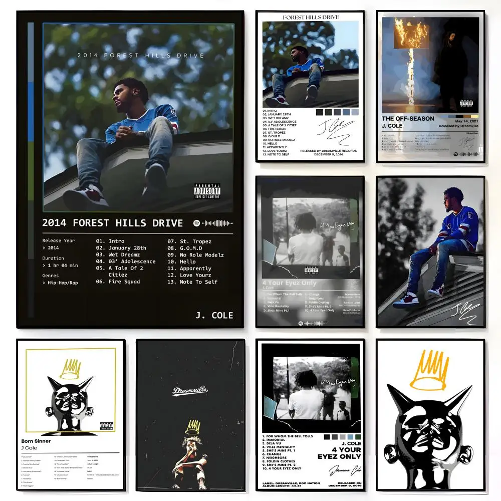 Pop Music Album Cover The Off-Season J-J.Cole World Poster American Film Mural Home Childrens Room Wall Decor Print
