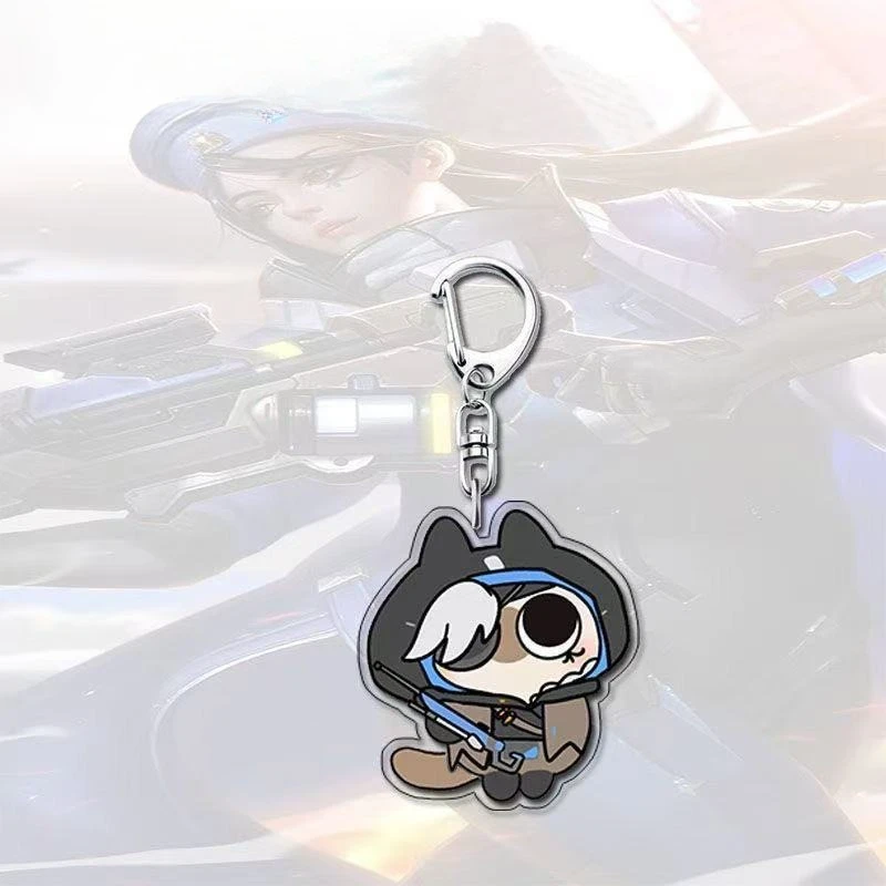 Cartoon Game Peripheral Acrylic Keychain Cute Figure Keyring Hanging Backpack Decoration Pendant Display Goods Collection Gift