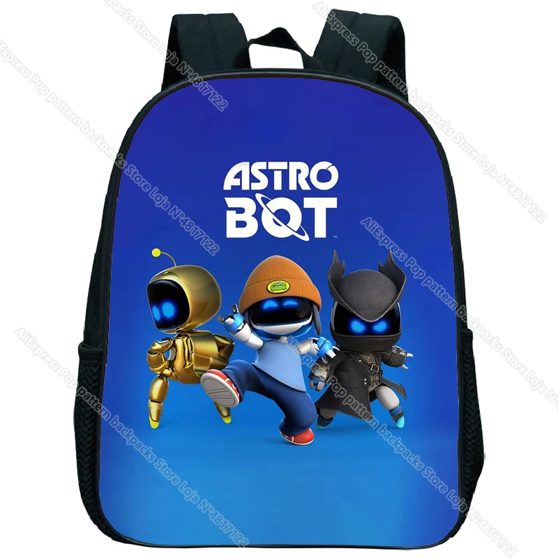 Ransel kartun astronot Game Astro Bot tas sekolah anak laki-laki perempuan tas sekolah anak TK tas punggung anak-anak